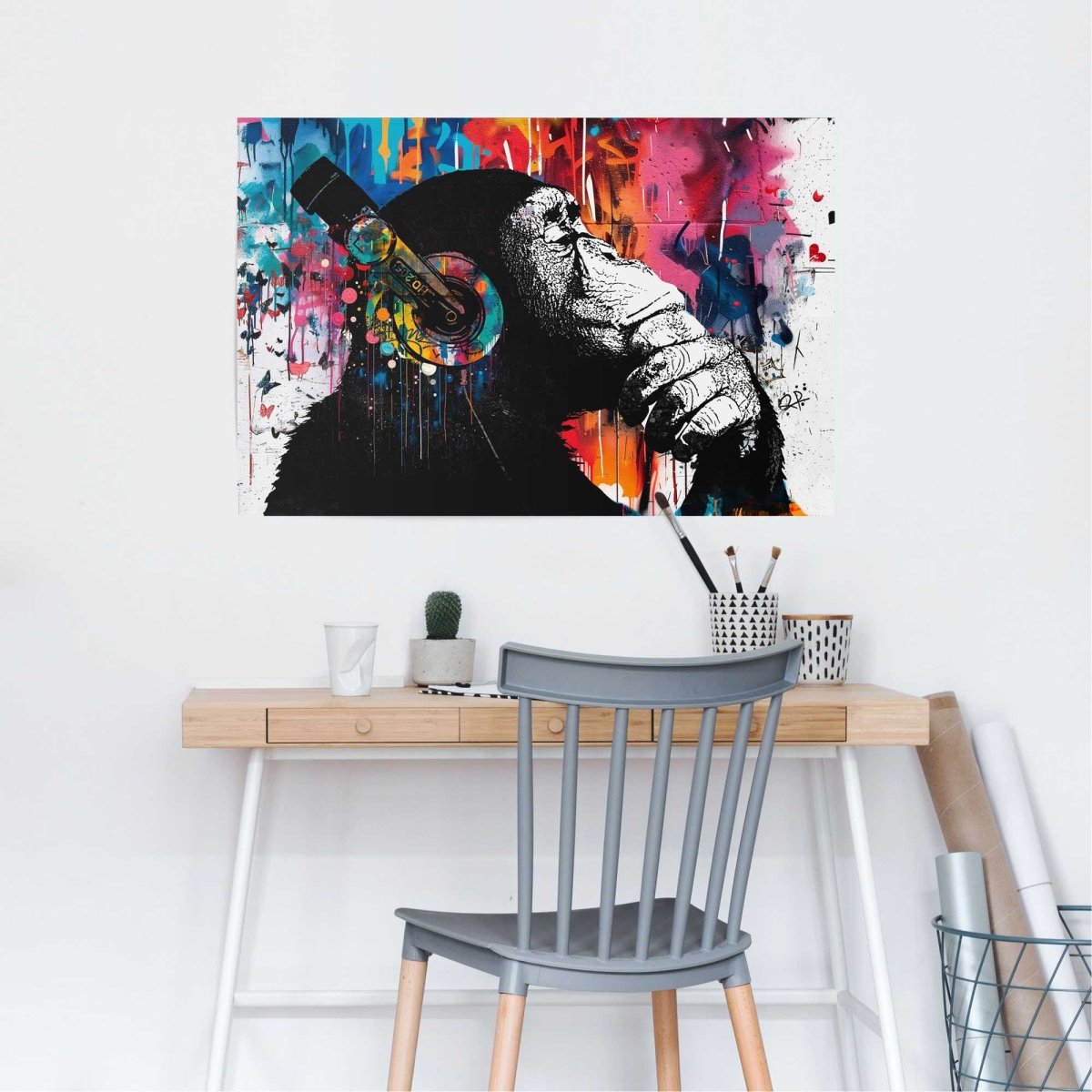 Poster Graffiti chimp 61x91,5 - Reinders