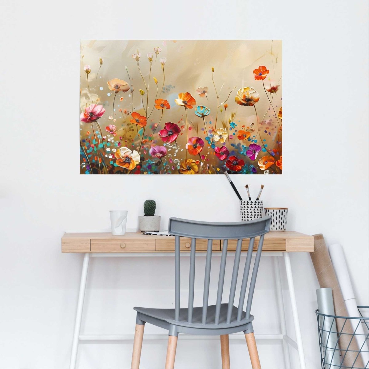 Poster Zomers bloemenveld 61x91,5 - Reinders