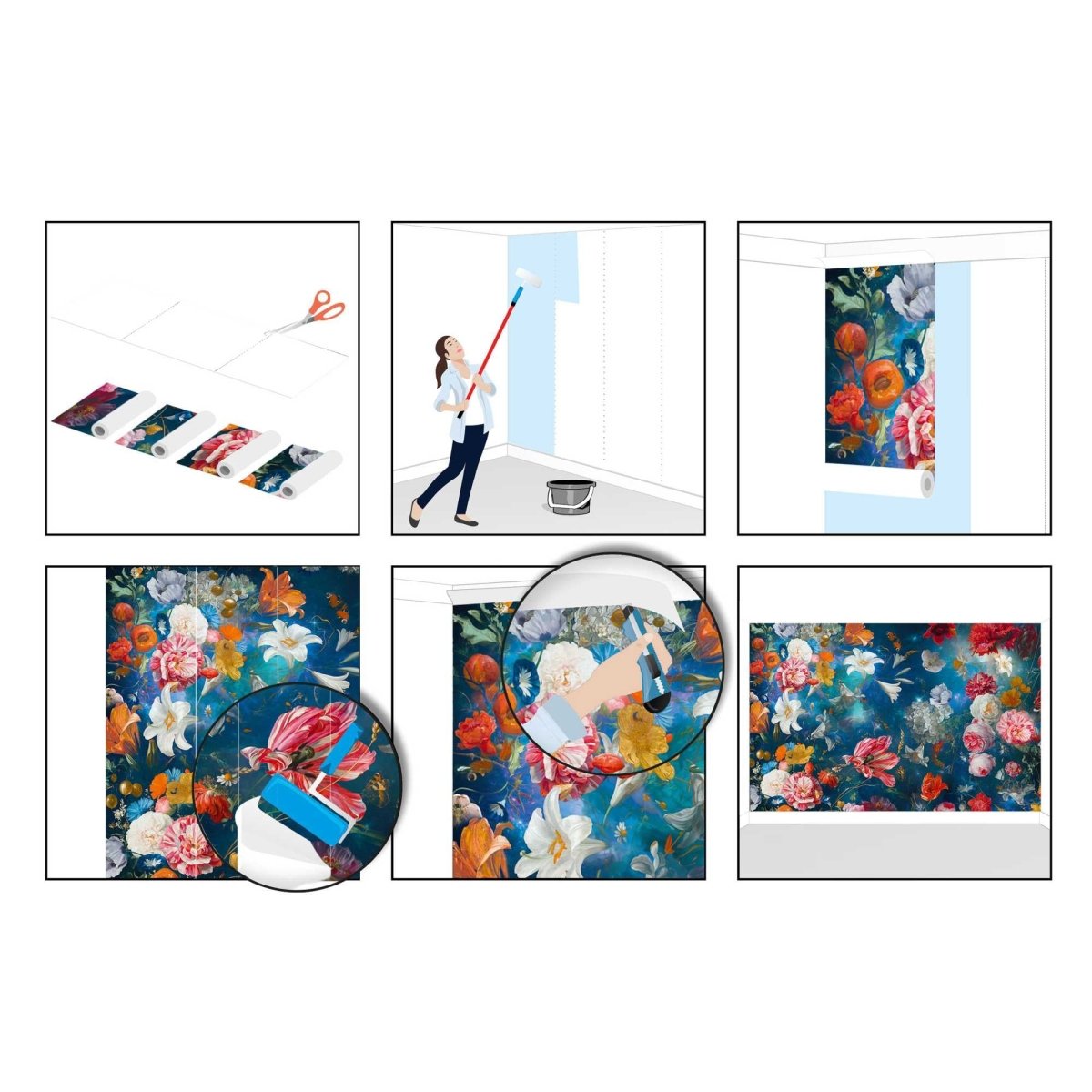 Fotobehang Bloemenwereld 260x384 - Reinders
