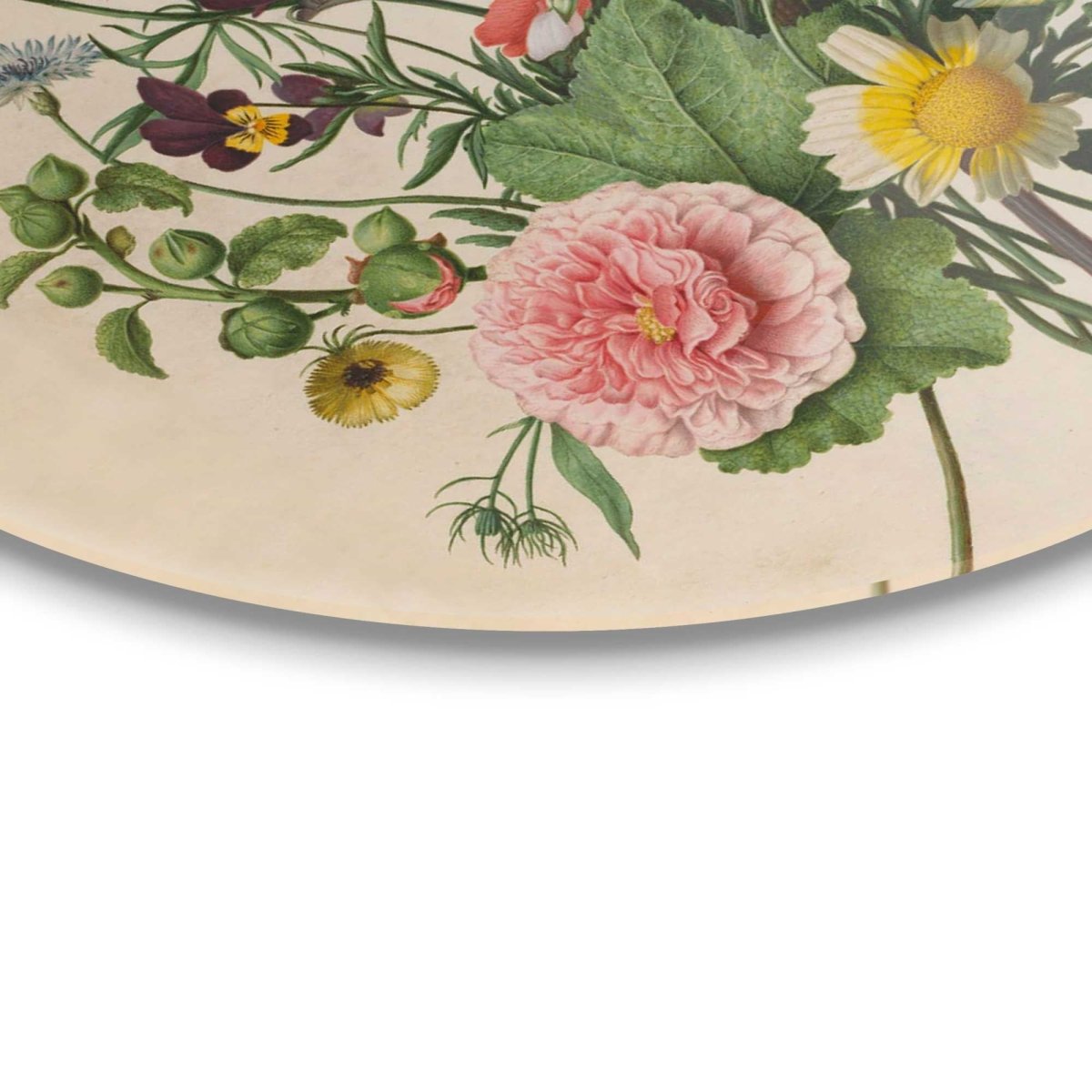 Plexiglasschilderij Bloemen boeket 70 Rond - Reinders