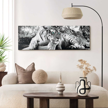 Wandbild Tigerblick52x156