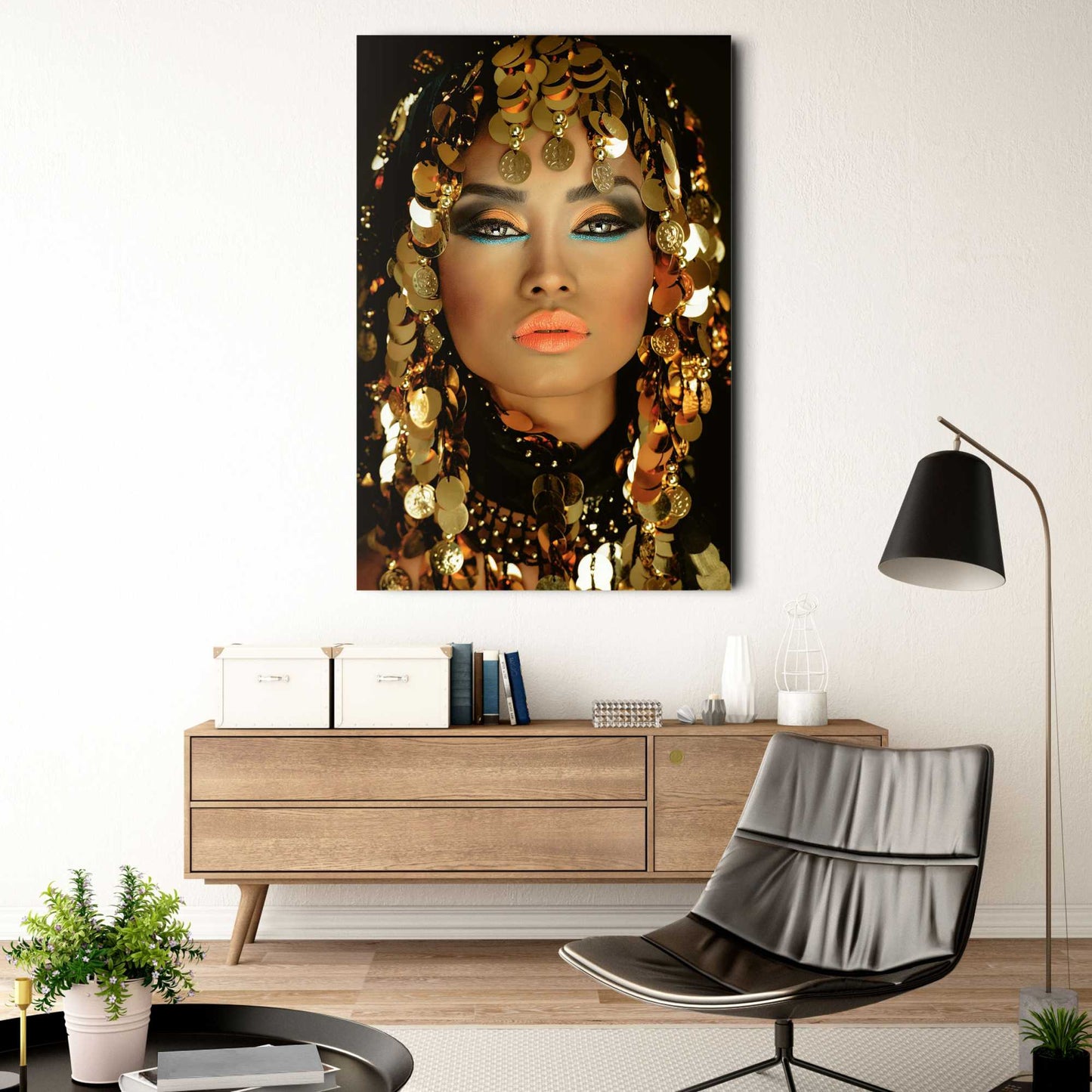 Glasbild Arabische Prinzessin 116x78