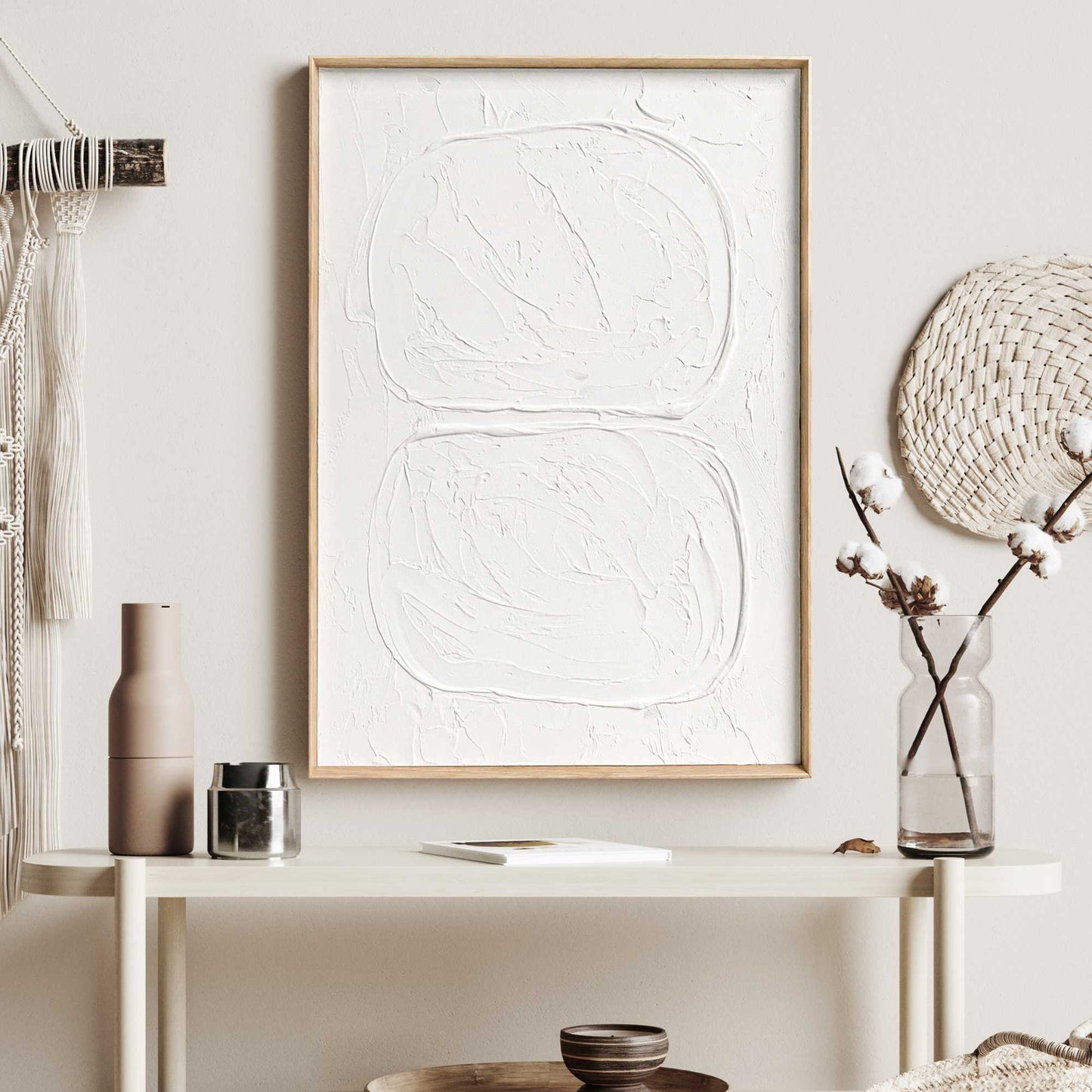 Relief Wandbild Rund 70x50
