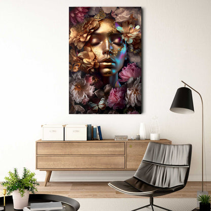 Glasbild Goldener Traum 116x78