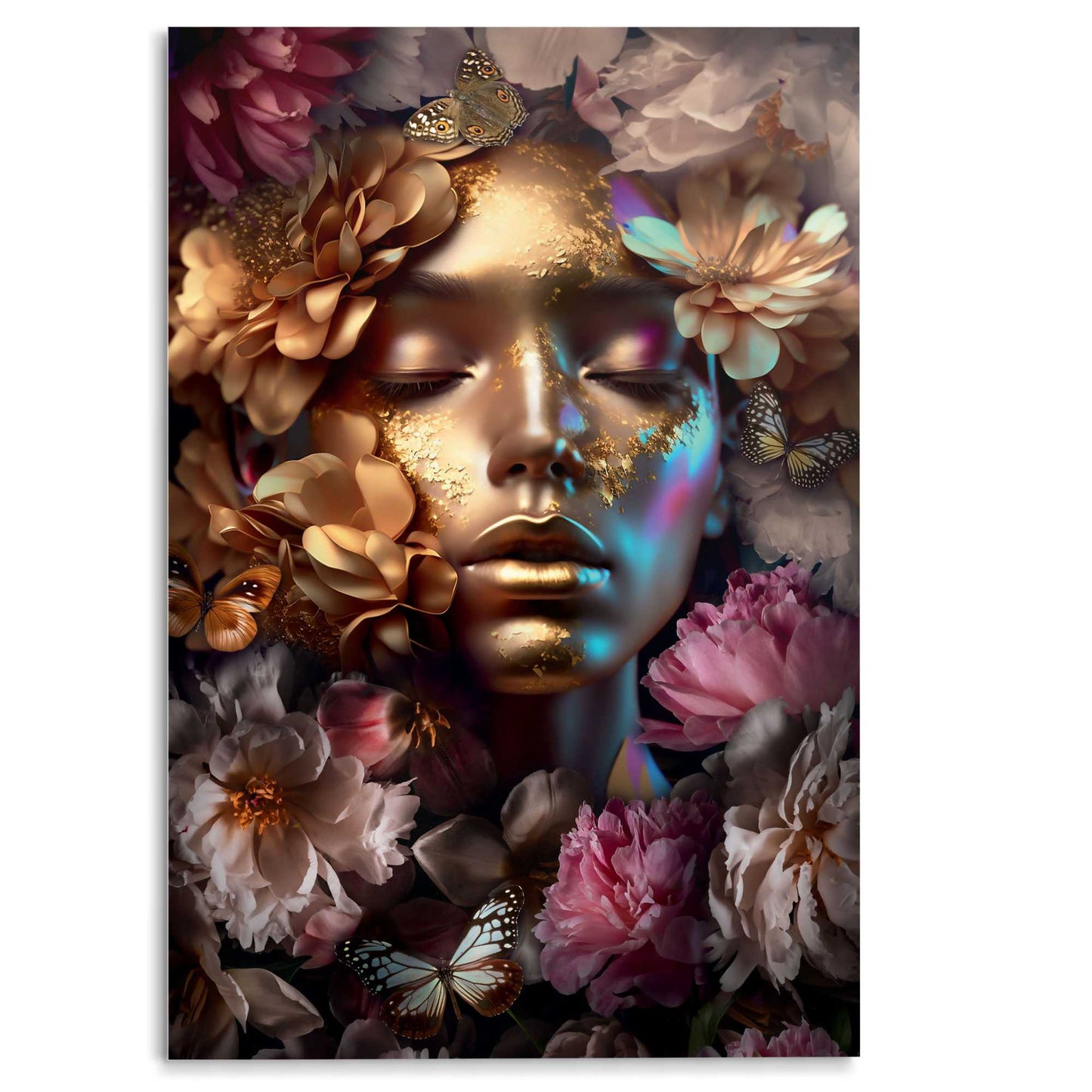 Glasschilderij Golden Dream 116x78
