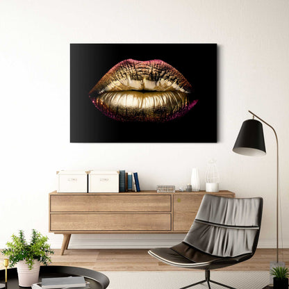 Glasbild Perfect Lips 78x116