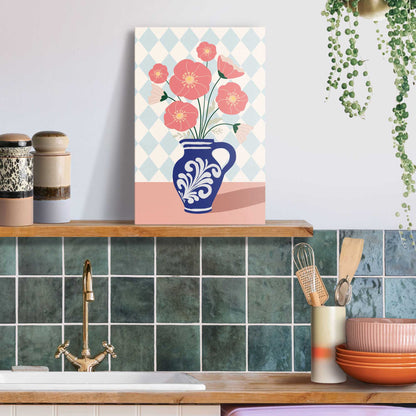 Schilderij Vase of Flowers 30x20