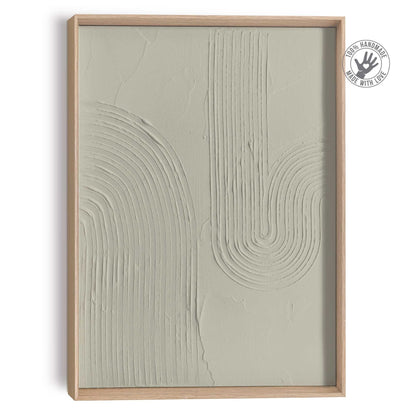 Schilderij Sharp - sage green 40x30
