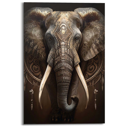 Schilderij Decorated Elephant 90x60