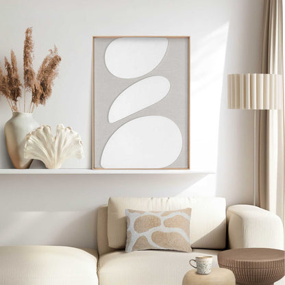 Relief Wandbild Organic Pebbles 70x50