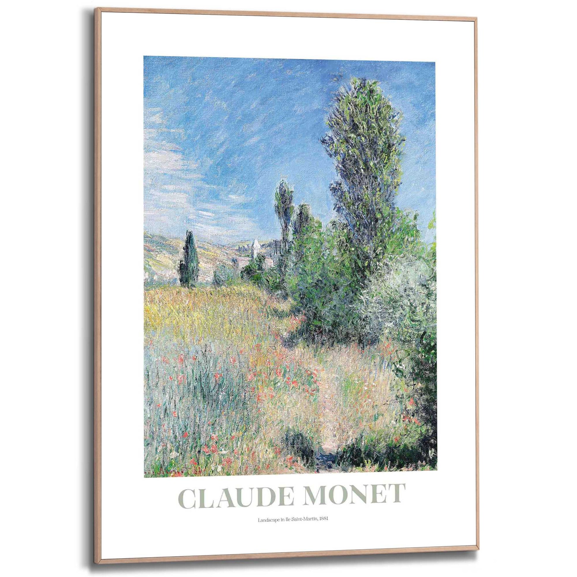 Schilderij Monet - landscape in Ile Saint-Martin 70x50