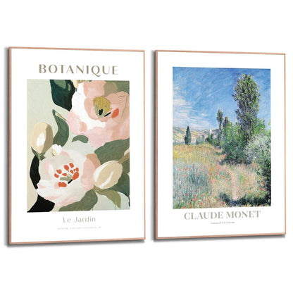 Schilderijen set Monet tuin bundel
