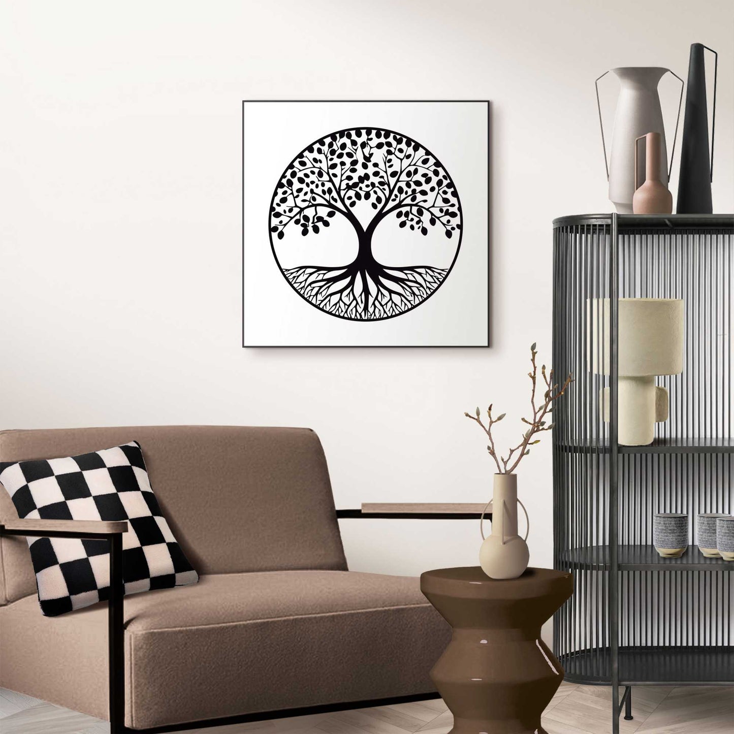 Gerahmtes Bild Tief verwurzelt 50x50
