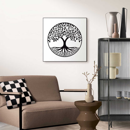 Gerahmtes Bild Tief verwurzelt 50x50