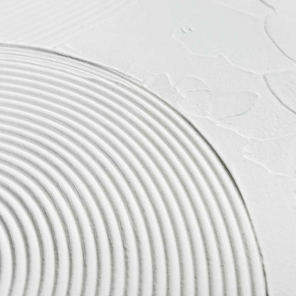 Abstracte wanddecoratie set met structuur Zwart - Wit Evenwicht 40x30 - Reliëf Art - Reinders
