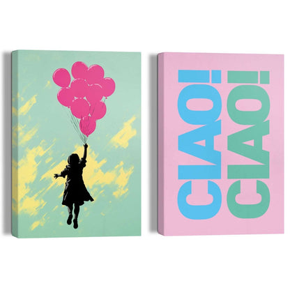 Giclee on Canvas Schilderijen set Ciao Ciao - Reinders