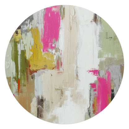 Glasschilderij Abstracte harmonie 70 Rond - Reinders