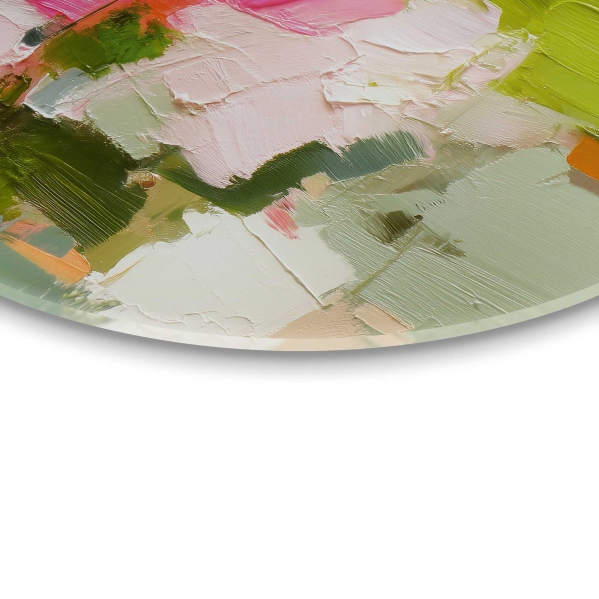 Glasschilderij Abstracte lente 70 Rond - Reinders