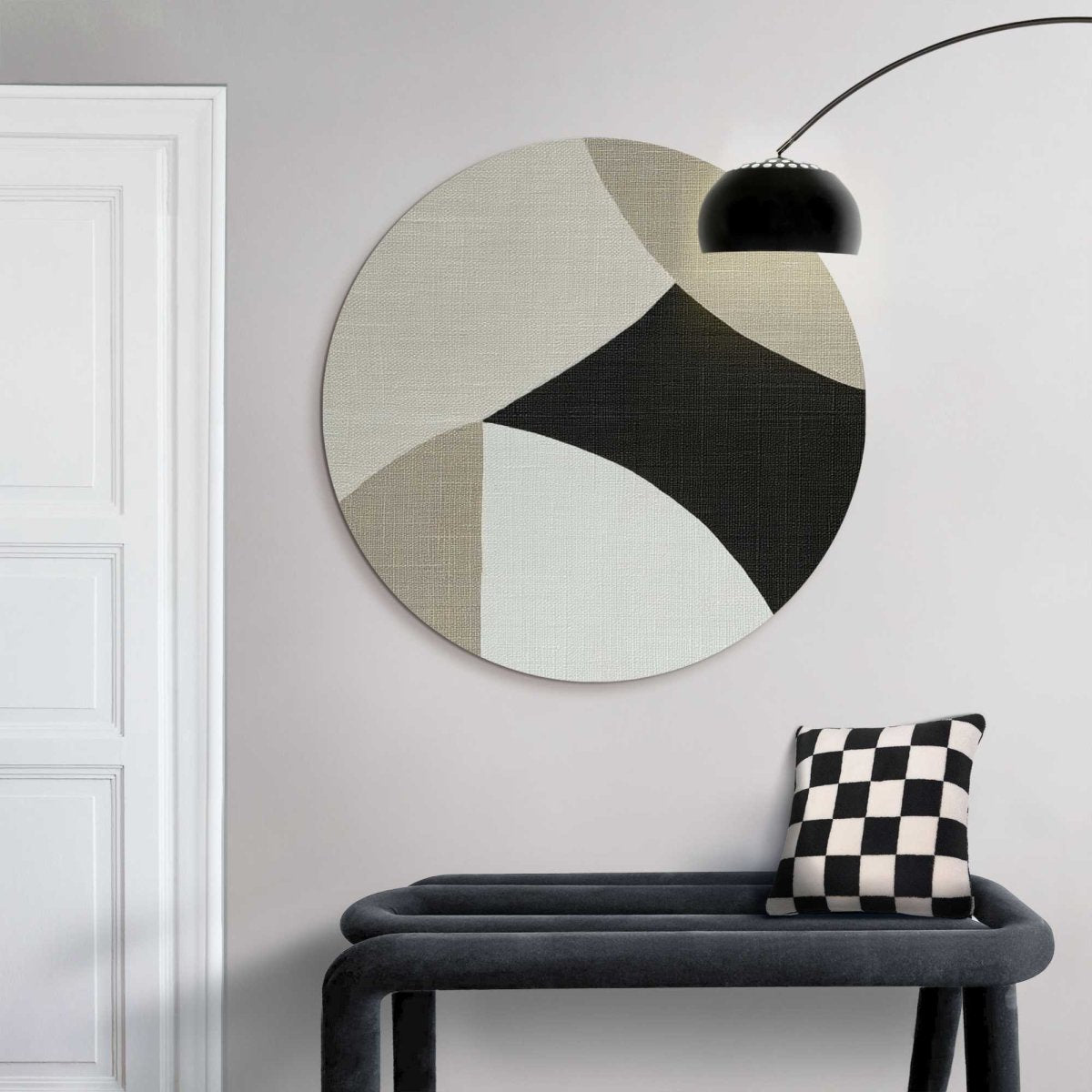 Glasschilderij Abstracte sfeer I 70 Rond - Reinders