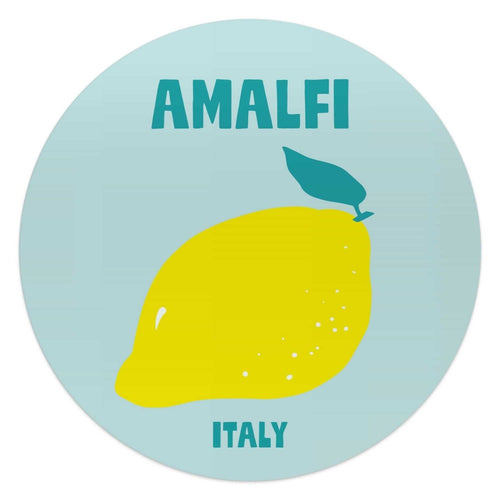 Glasbild Amalfi 50 Rund