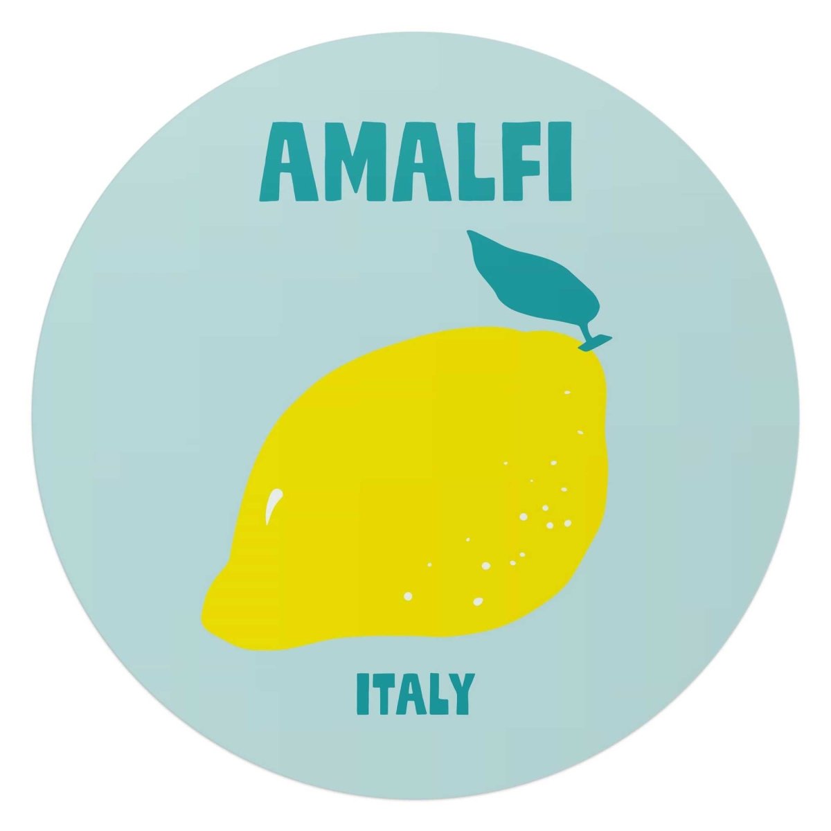 Glasschilderij Amalfi 70 Rond - Reinders
