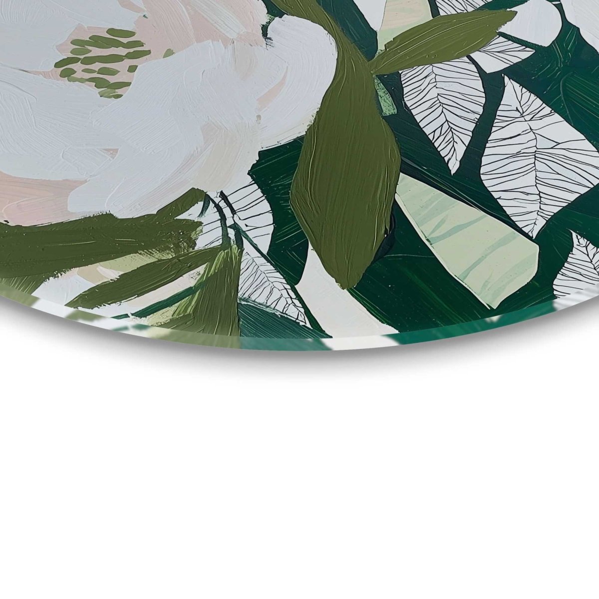 Glasschilderij Bloemen in bloei 50 Rond - Reinders