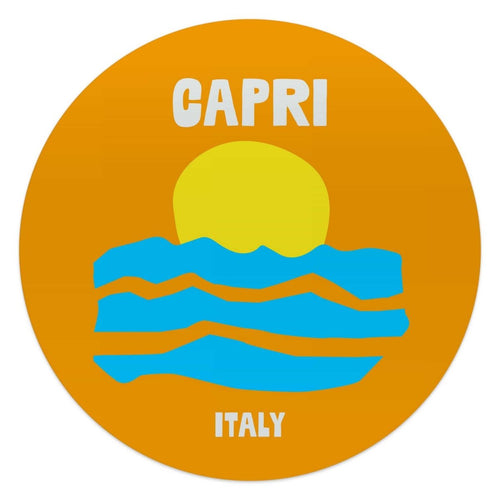Glasbild Capri 50 Rund