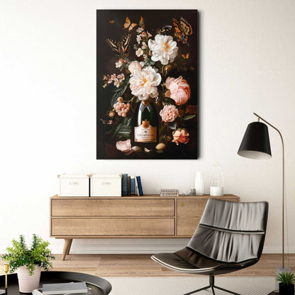 Glasschilderij Champagne Flowers 116x78 - Reinders