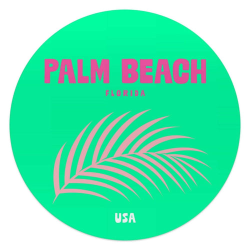 Glasbild Florida 50 Rund