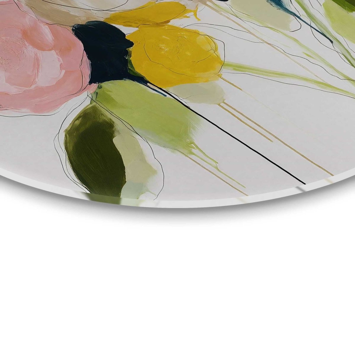 Glasschilderij Herfstboeket I 70 Rond - Reinders