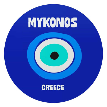 Glasschilderij Mykonos 70 Rond - Reinders