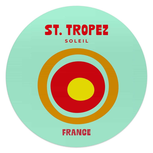 Glasbild Saint Tropez 50 Rund
