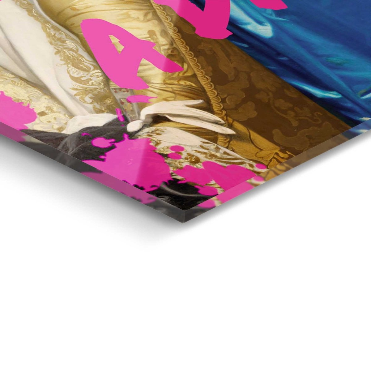 Glasschilderij Too glam to give a damn 116x78 - Reinders