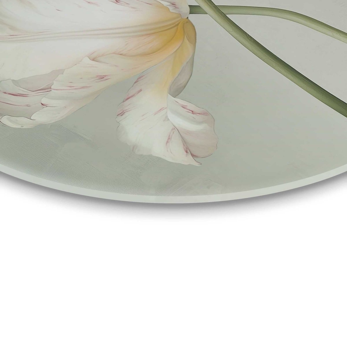 Glasschilderij Tulpen 70 Rond - Reinders