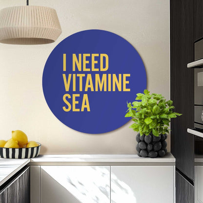 Glasschilderij Vitamin Sea 70 Rond - Reinders