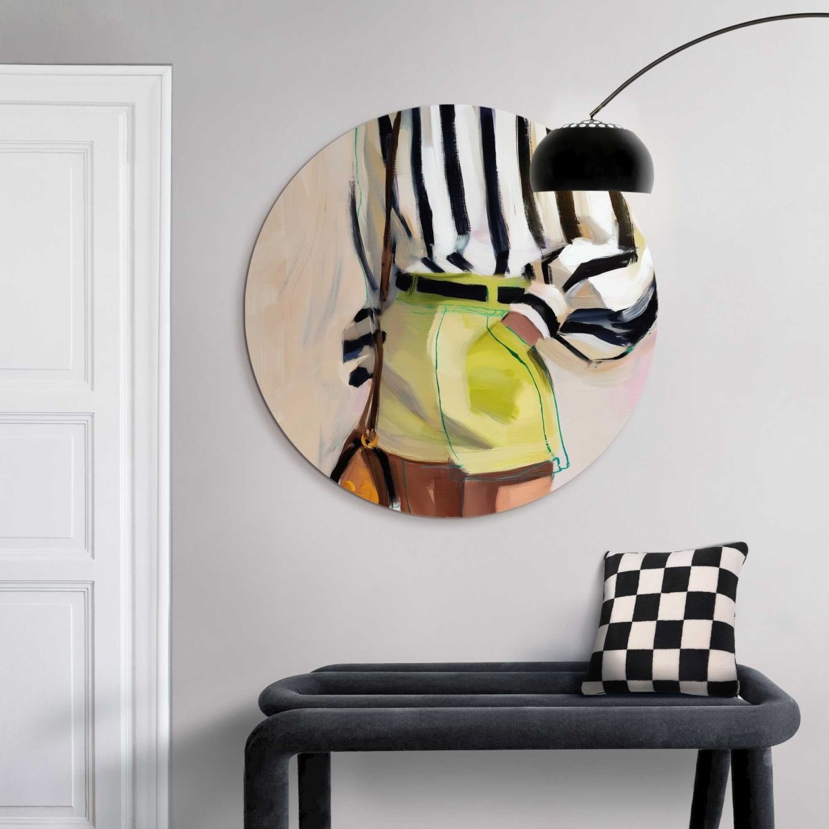 Glasschilderij Zomerse outfit 70 Rond - Reinders