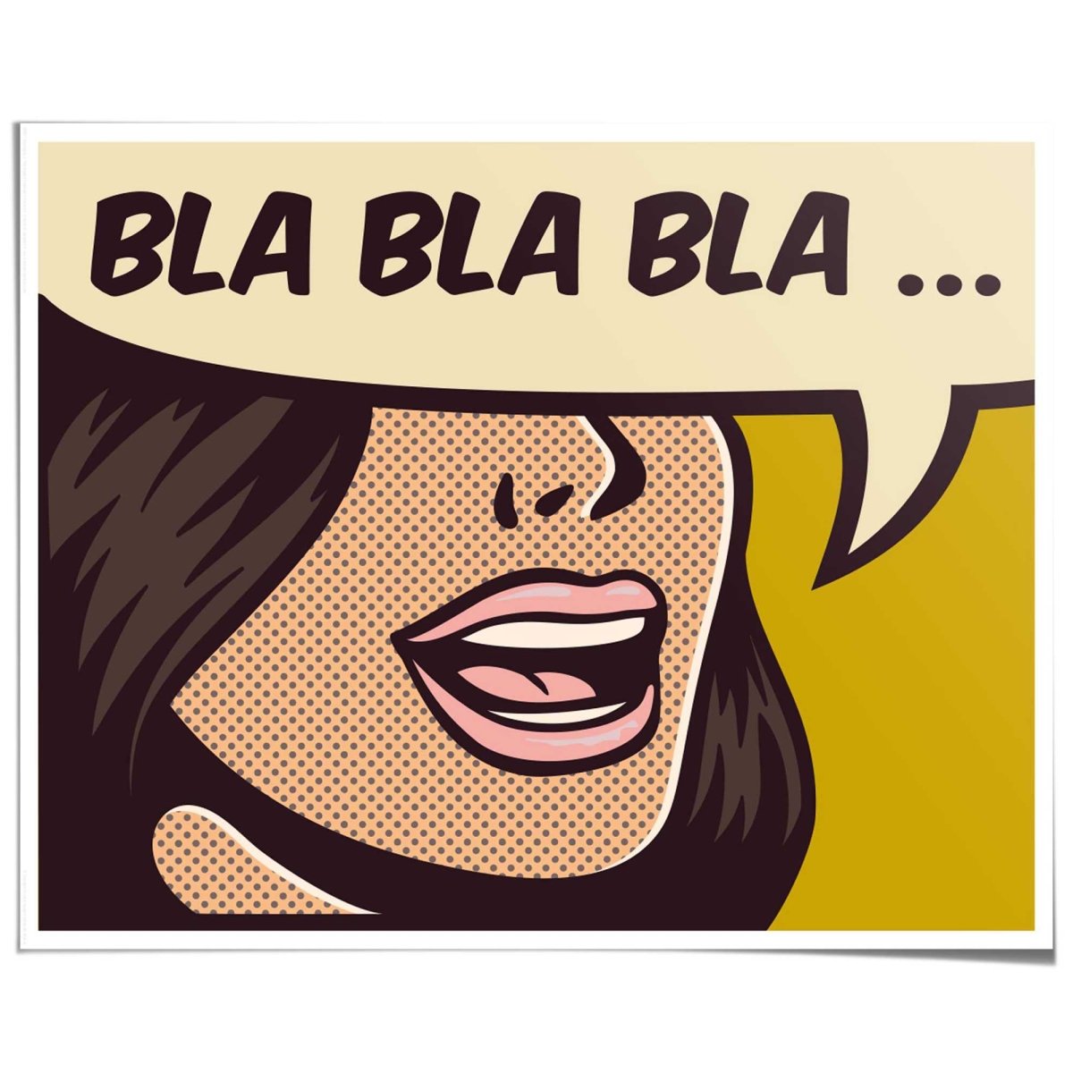 Poster Bla Bla Bla 40x50 - Reinders