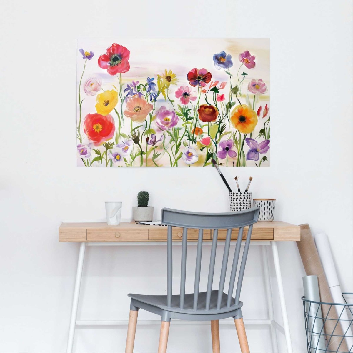 Poster Bloemenveld 61x91,5 - Reinders