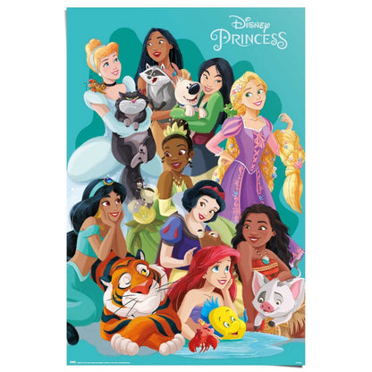 Poster Disney prinsessen 91,5x61 - Reinders