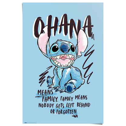 Poster Disney Stitch Ohana 91,5x61 - Reinders