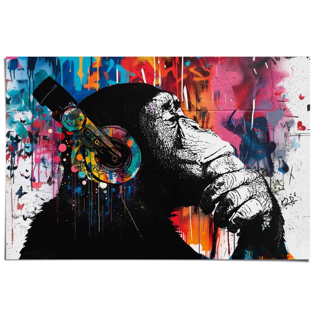 Poster Graffiti chimp 61x91,5 - Reinders