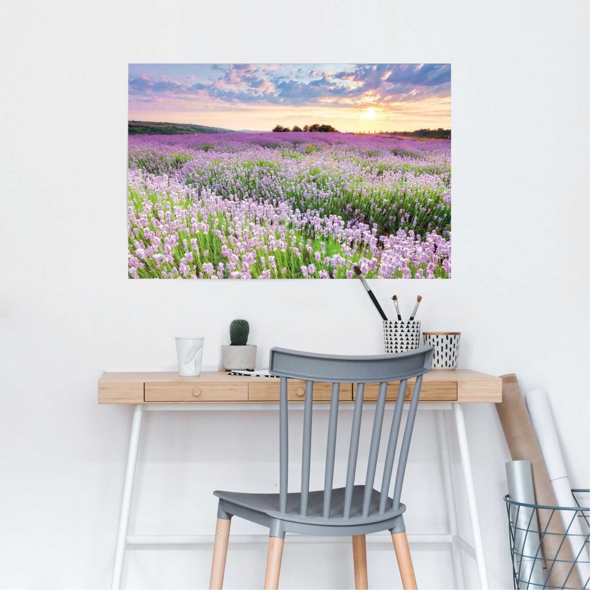 Poster Lavendel veld 61x91,5 - Reinders