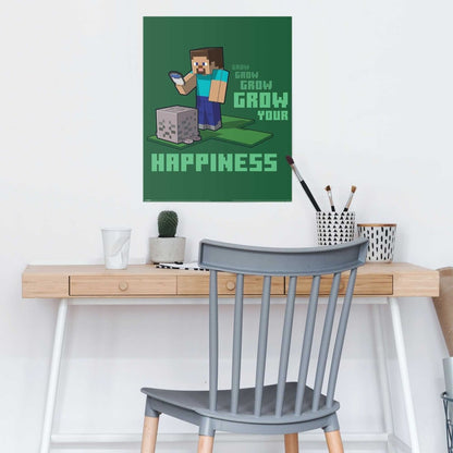 Poster Minecraft - Grow your Happiness 50x40 - Poster - Reinders