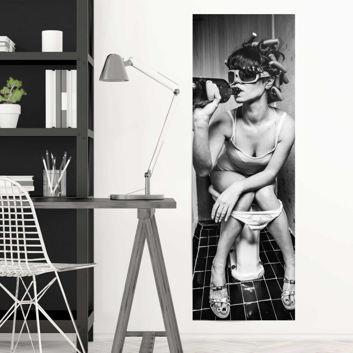 Poster Restroom Rebel 158x53 - Poster - Reinders
