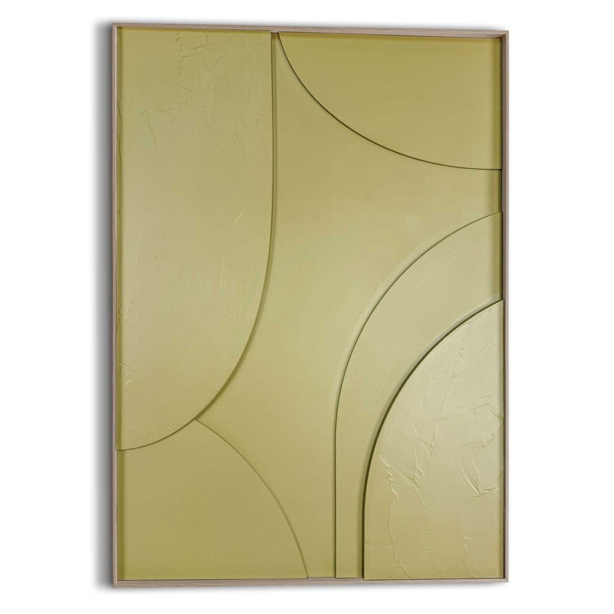 Schilderij 3D Art Terrace vintage green 70x50 - Reliëf Art - Reinders