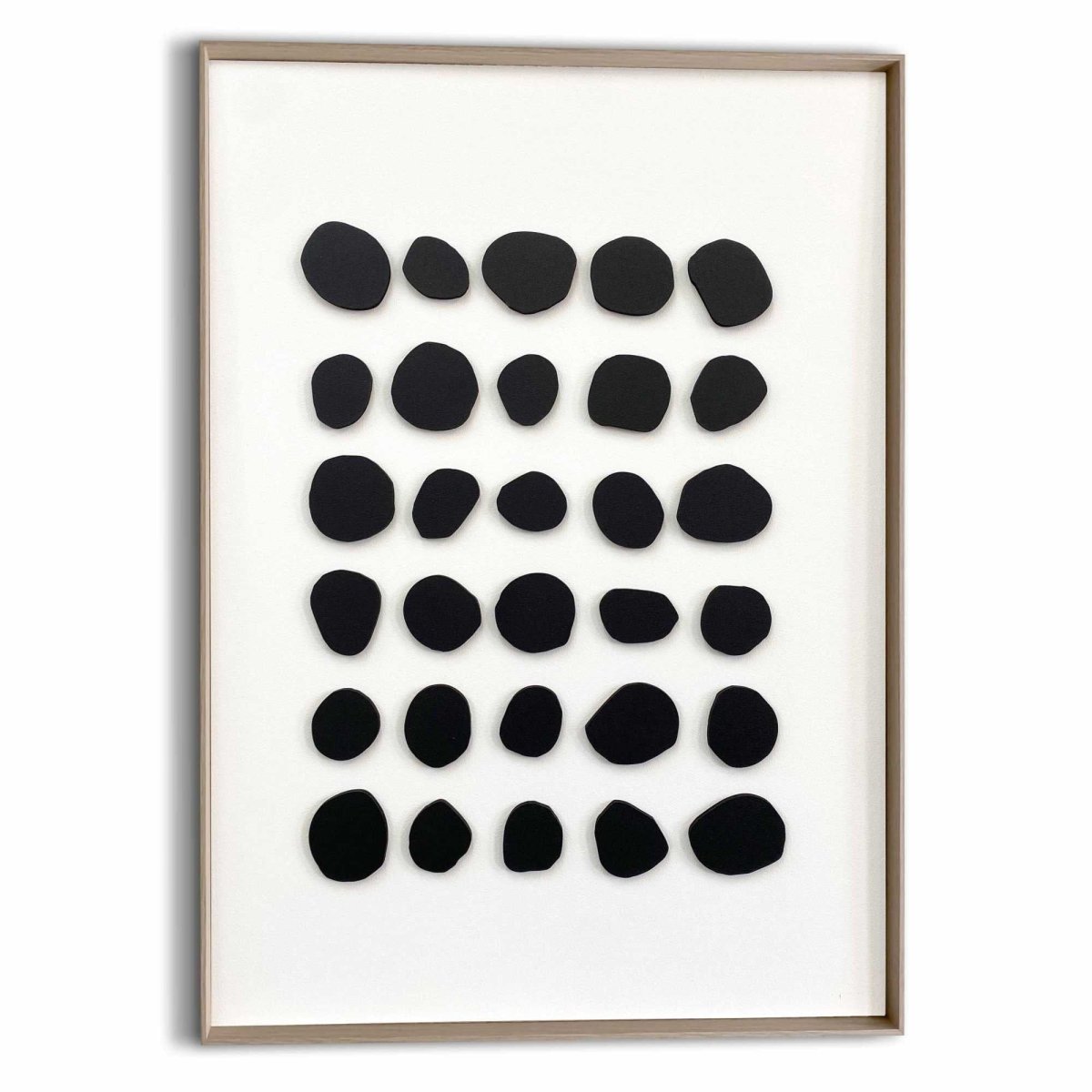 Schilderij 3D Art Zwart - wit balans 70x50 - Reliëf Art - Reinders