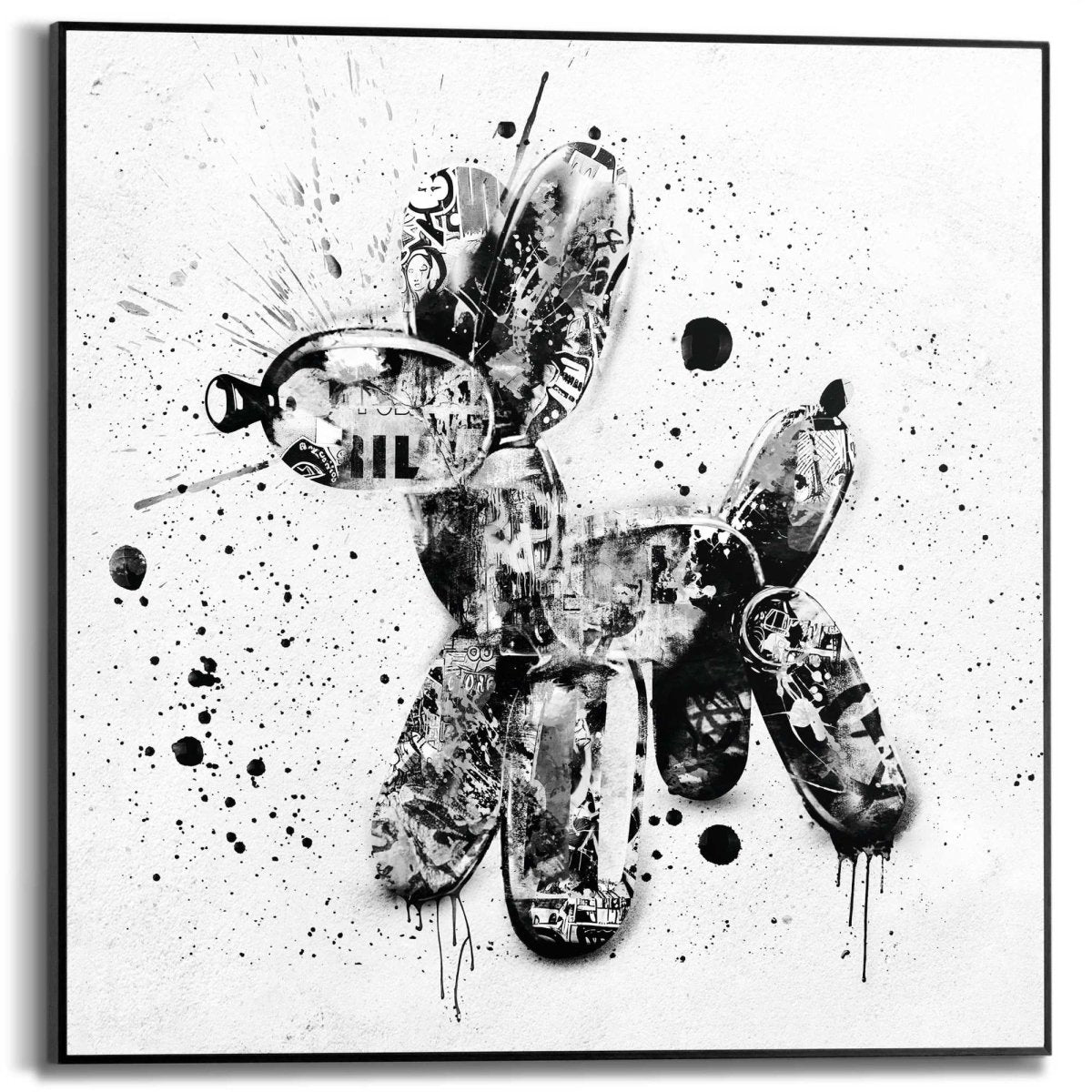 Schilderij Ballonhond 50x50 - Reinders