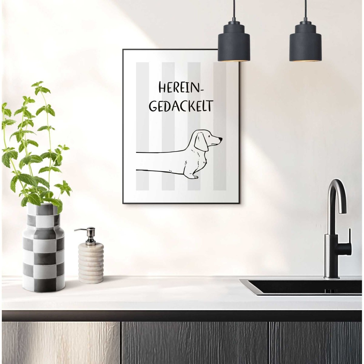 Schilderij Binnengehuppeld 40x30 - Slim Frame - Reinders