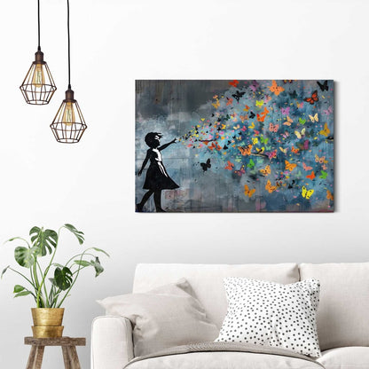 Schilderij Butterfly Breeze 60x90 - Reinders