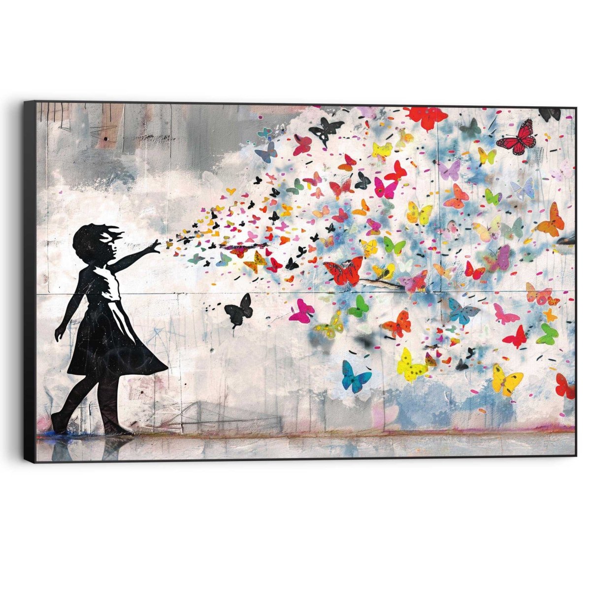 Schilderij Butterfly Girl 60x90 - Reinders